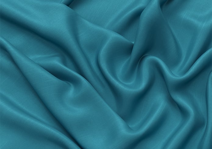 Kyoto Faux Silk, Azure - Motorised Roman Blind - Image 4